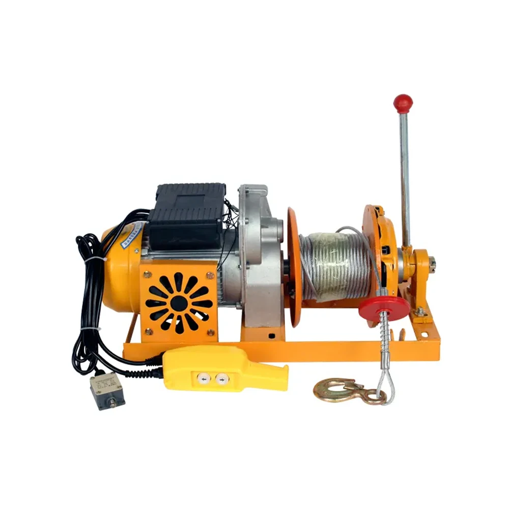 easy to operate small size strong power hebei ladder electric hoist winch