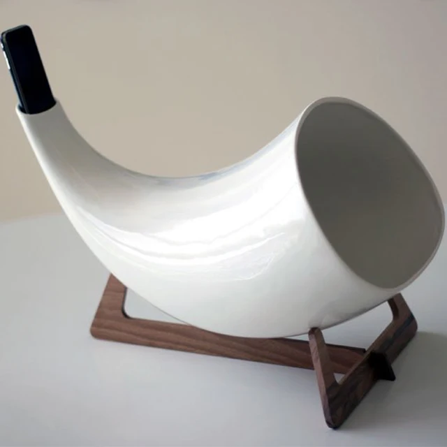OEM New Design Horn Wholesale home decor Ceramic MegaPhone for home party decor