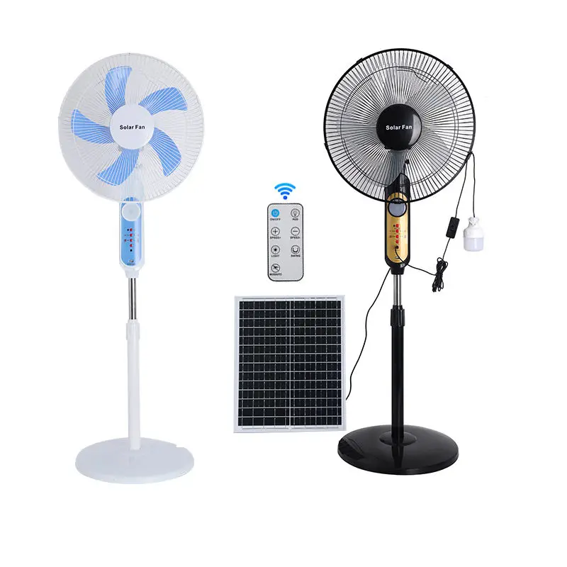 Indoor outdoor solar powered multi-angle rotation solar products solar fan with solar panel battery