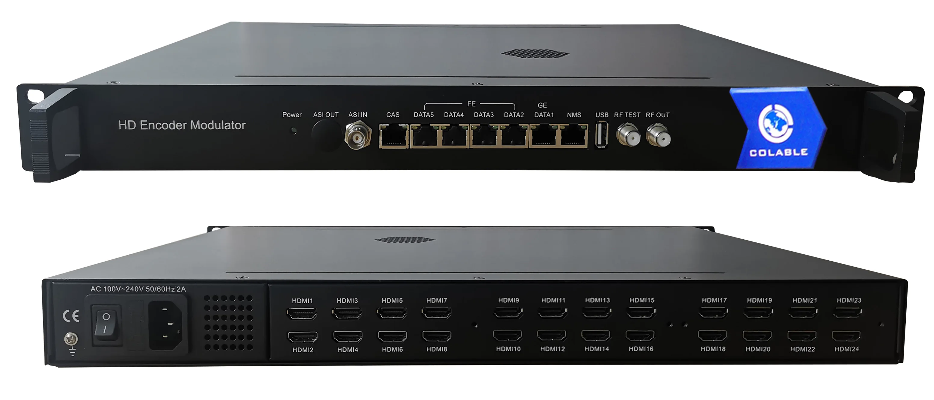 Catv Headend System Encoder Modulator 1080p 16 20 24 Channels Hd To Atsc Qam Isdbt Dvbt Dvbc RF Modulator COL5181HM