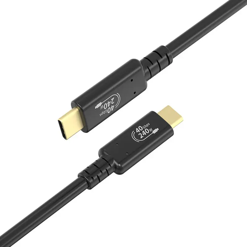 USB4 Data Cable Type-C PD 240W EPR 1.2M Flash 40Gbps Charging Cable U4 Coaxial HD Video Cable
