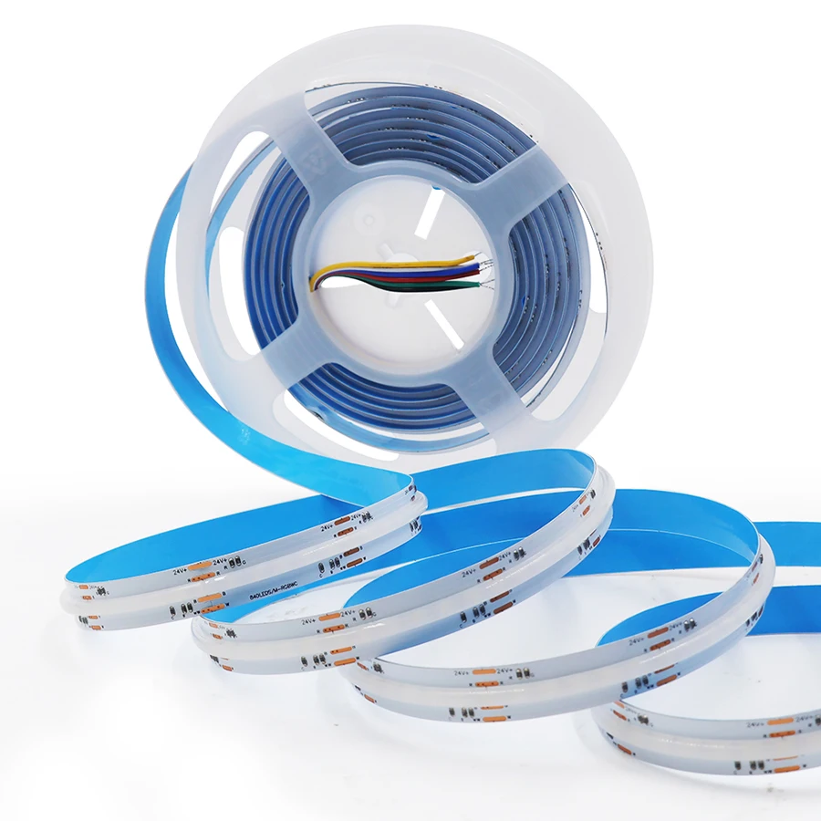 Dream Color RGBIC Cob Led шириной 10 мм 12 В 24 5 м бесшовный адрес RGB полосы света 420 светодиодов/м