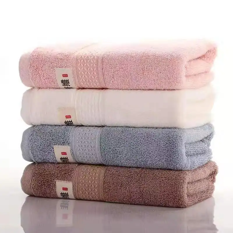 Stylish Soft Bamboo Cotton Towel Comfortable Customizable Logo Bamboo Cotton Towel