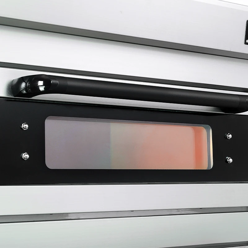 Linkrich Commercial Kitchen Stainless Steel Deck Gas Pizza Bread Cake Baking Oven For Bakery