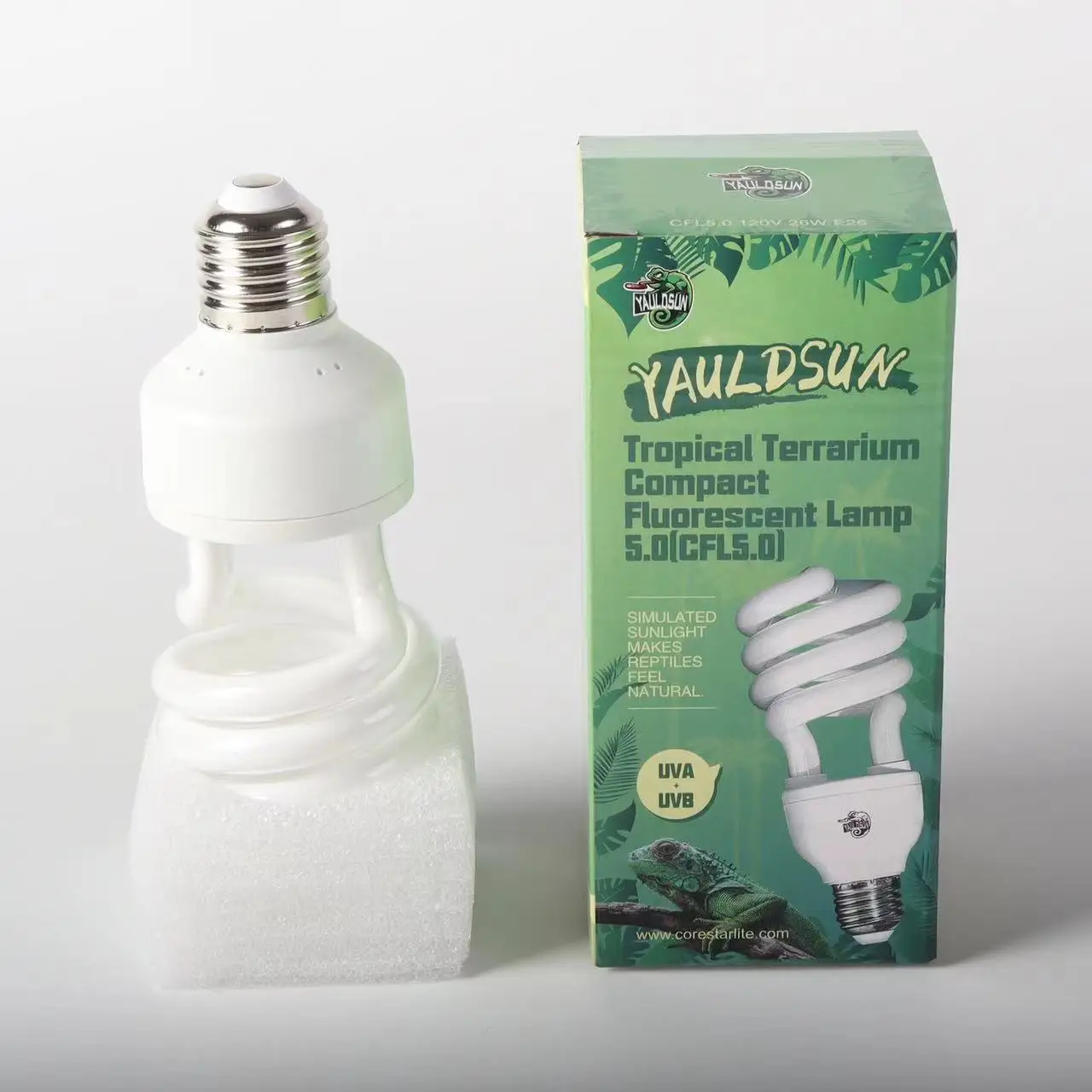 UVB Compact Light Lamp 5.0 10.0 UVB 13w 26w Fluorescent UV Reptile Bulb Reptile Light