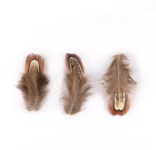 Натуральные перья фазана оптом неокрашенные нетоксичные сертифицированные 5-8 см 500 шт. в полиэтиленовом пакете