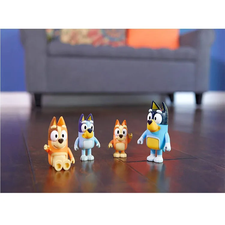 Zealed Promotional Gift factory price Bruy model ornaments small pvc toys Bingo family joint movable toy