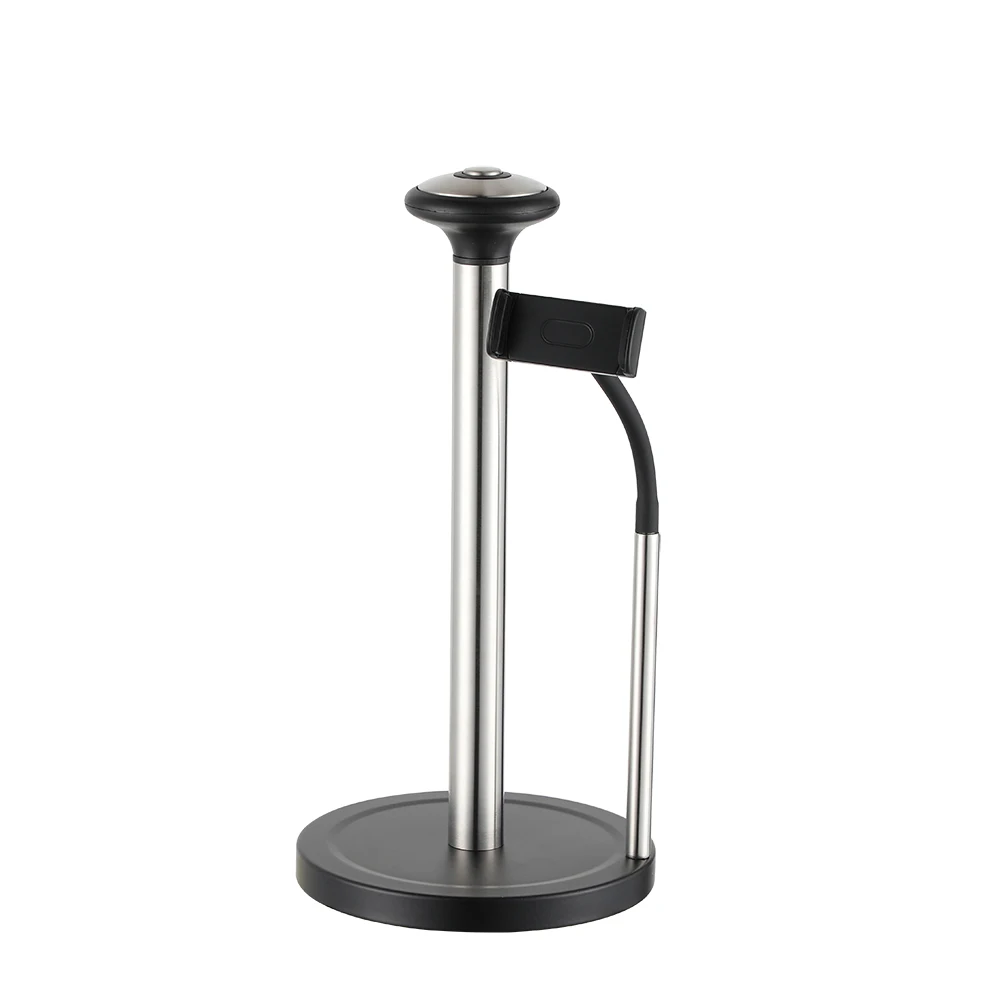 New development stainless steel paper towel holder with phone and pad clip