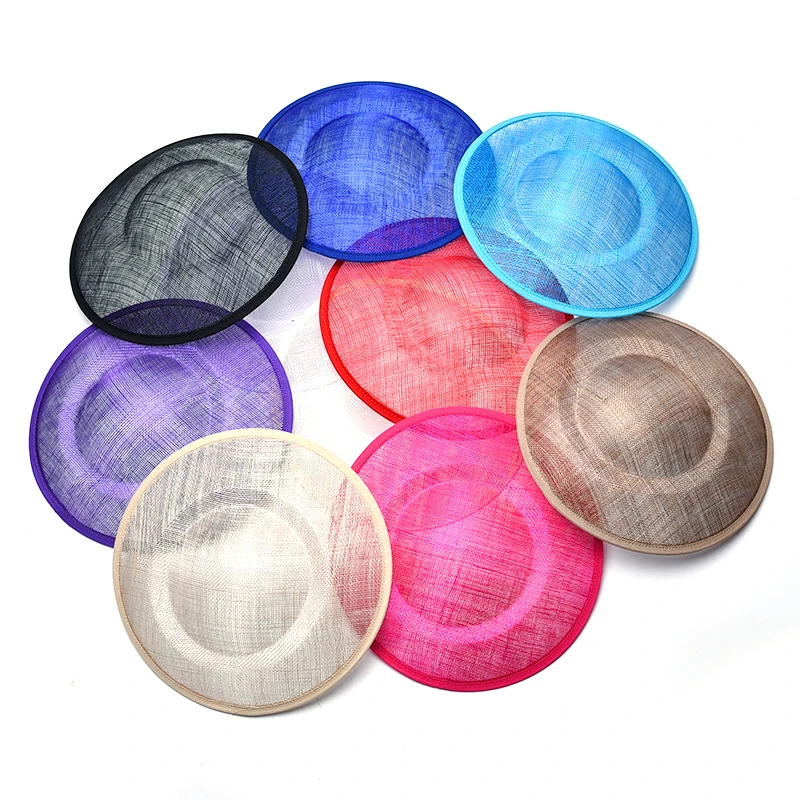 Manufacture Fashion Sinamay designs hat base used for church parties customized DIY design hat base
