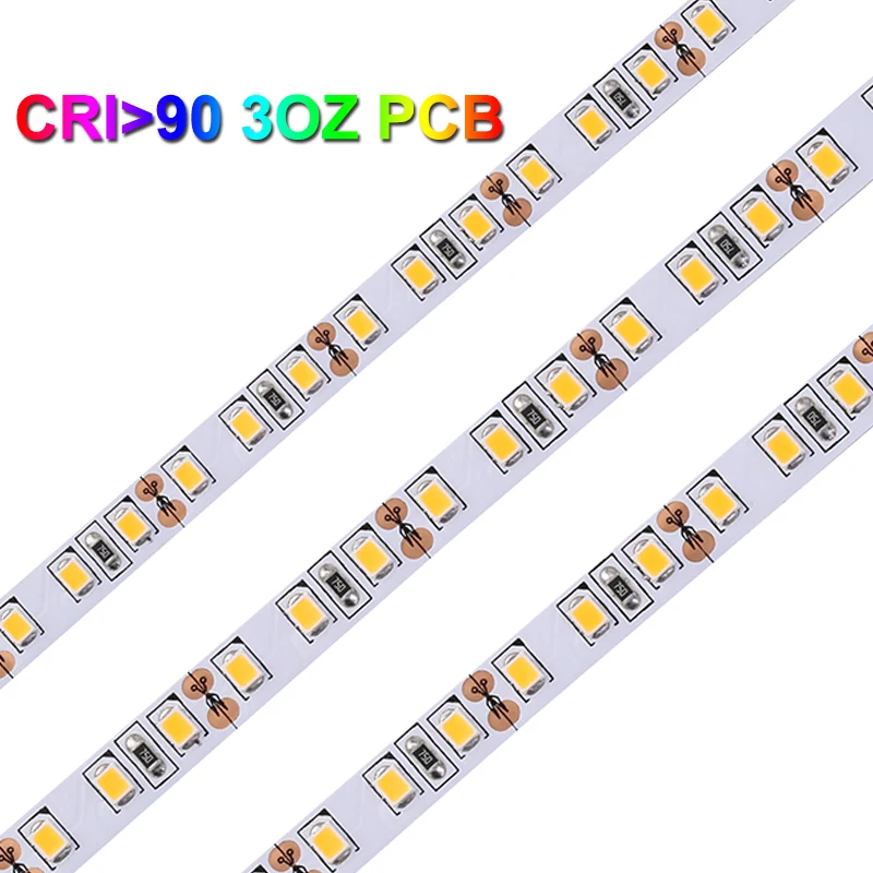  Индивидуальная печатная плата 3oz high cri 90 26-28lm СВЕТОДИОДНАЯ лента smd 2835 5 мм 8 2700K 3000K 4000K