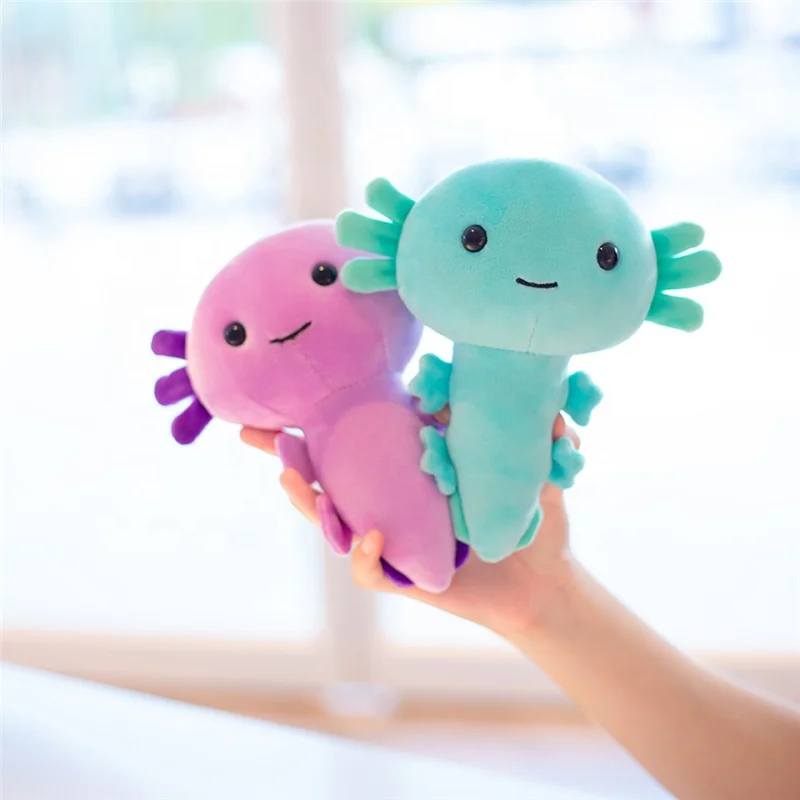 New Hot Wholesale OEM ODM Custom Stuffed Soft Furry Cute Cartoon Gift for Girls Baby Children Animal Salamander Plush Toy Doll