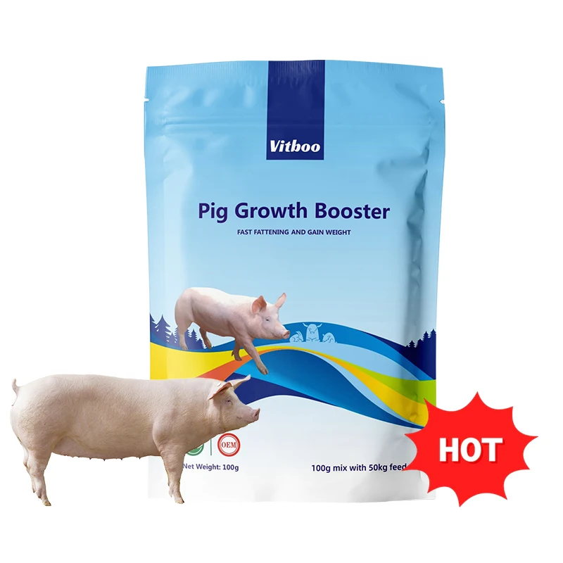100g/bag fast growth feed additives for pigs premix pig feed pig booster growth animal booster feed supplements powder