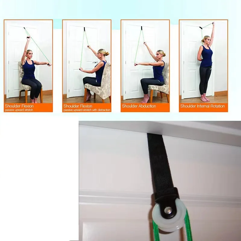 Get-Fit Home 2024 Дверной плечевой шкив для фитнеса физиотерапии реабилитации верхний тренажер-веревка