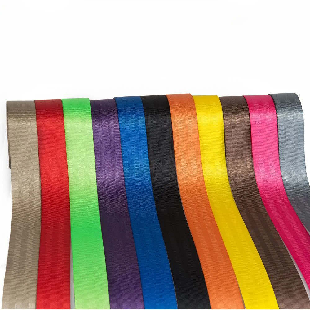 Wholesale webbing sling resistance bands dresses for girl buckle custom logo car seat satin polyester printer ribbon belt