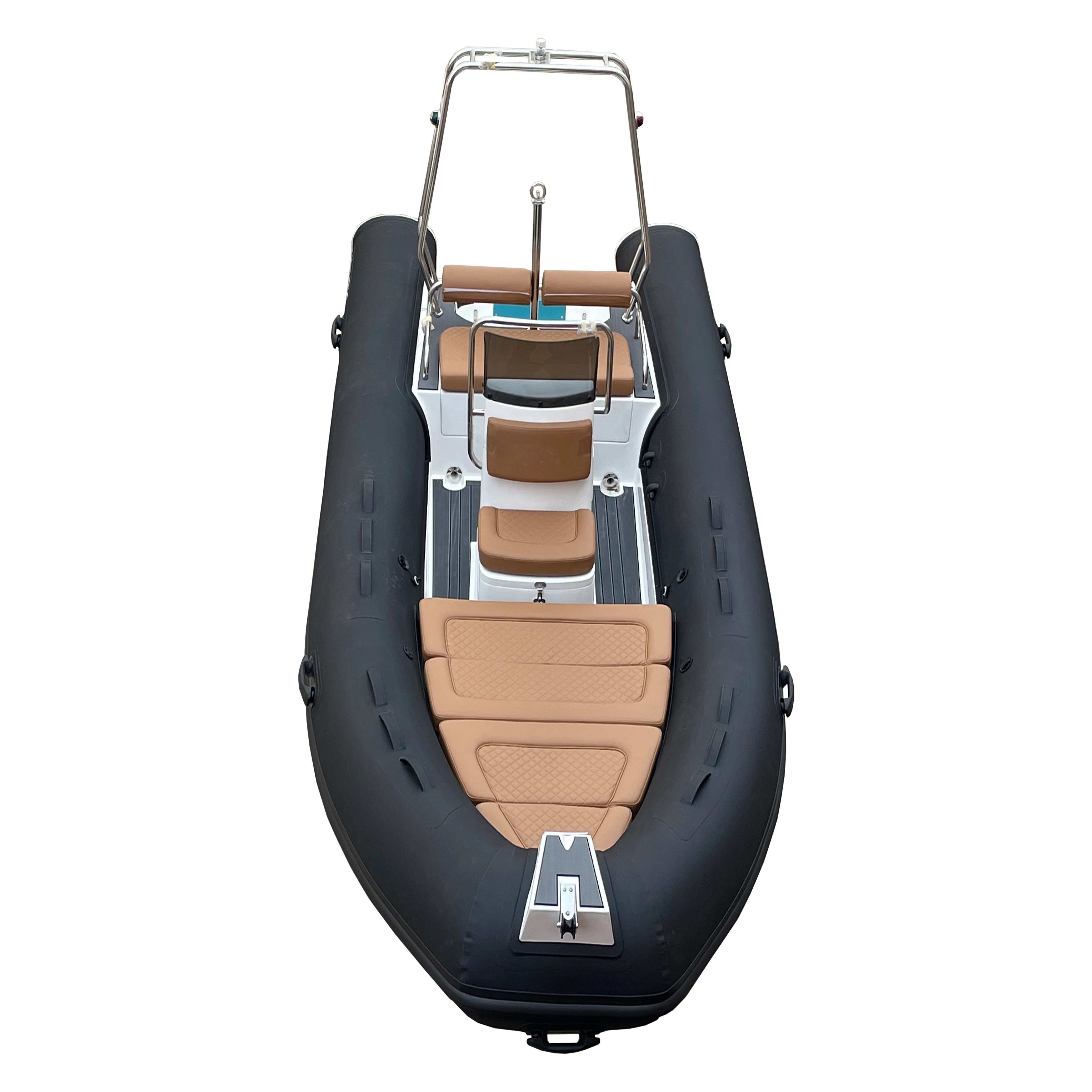 Роскошный 16ft Rb 480 CE Стекловолоконный корпус Глубокий V ПВХ/Hypalon надувная лодка с подбортным двигателем