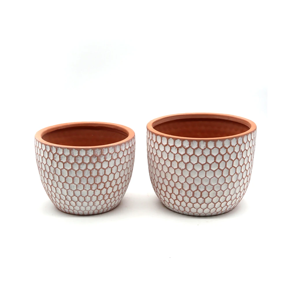 Good Price terracotta cylinder pot bowl planter bonsai for indoor