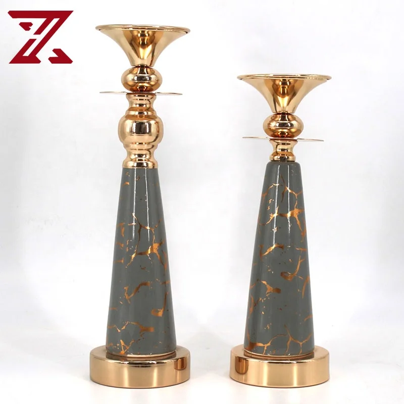 Прямая продажа с завода серый керамический орнамент экономичный подсвечник для праздничного