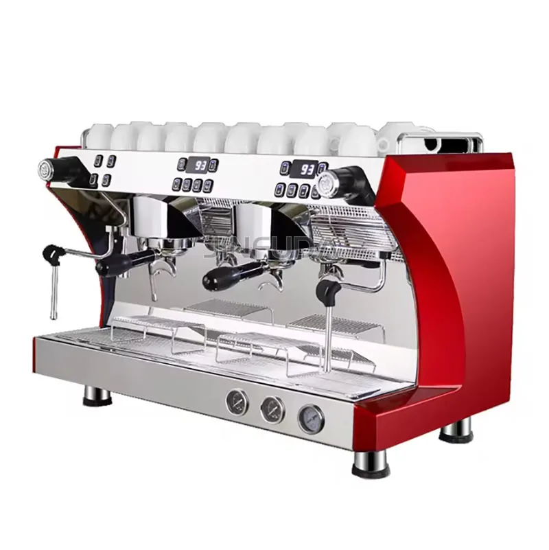 Profesional Kaffeemaschine Italian Coffee Maker E61 Two Group Semi Automatic 3 In 1 Commercial Coffee Espresso Machine In China