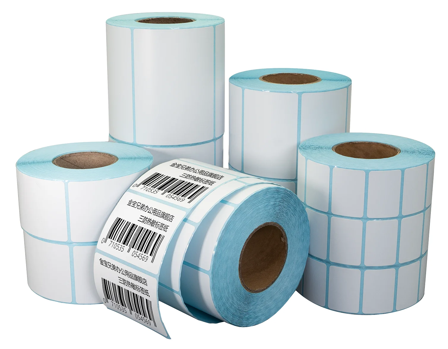 
4 6 inch Thermal Adhesive Sticker Label Paper Roll for Barcode Logistics Shipping Thermal Label Sticker Packaging 