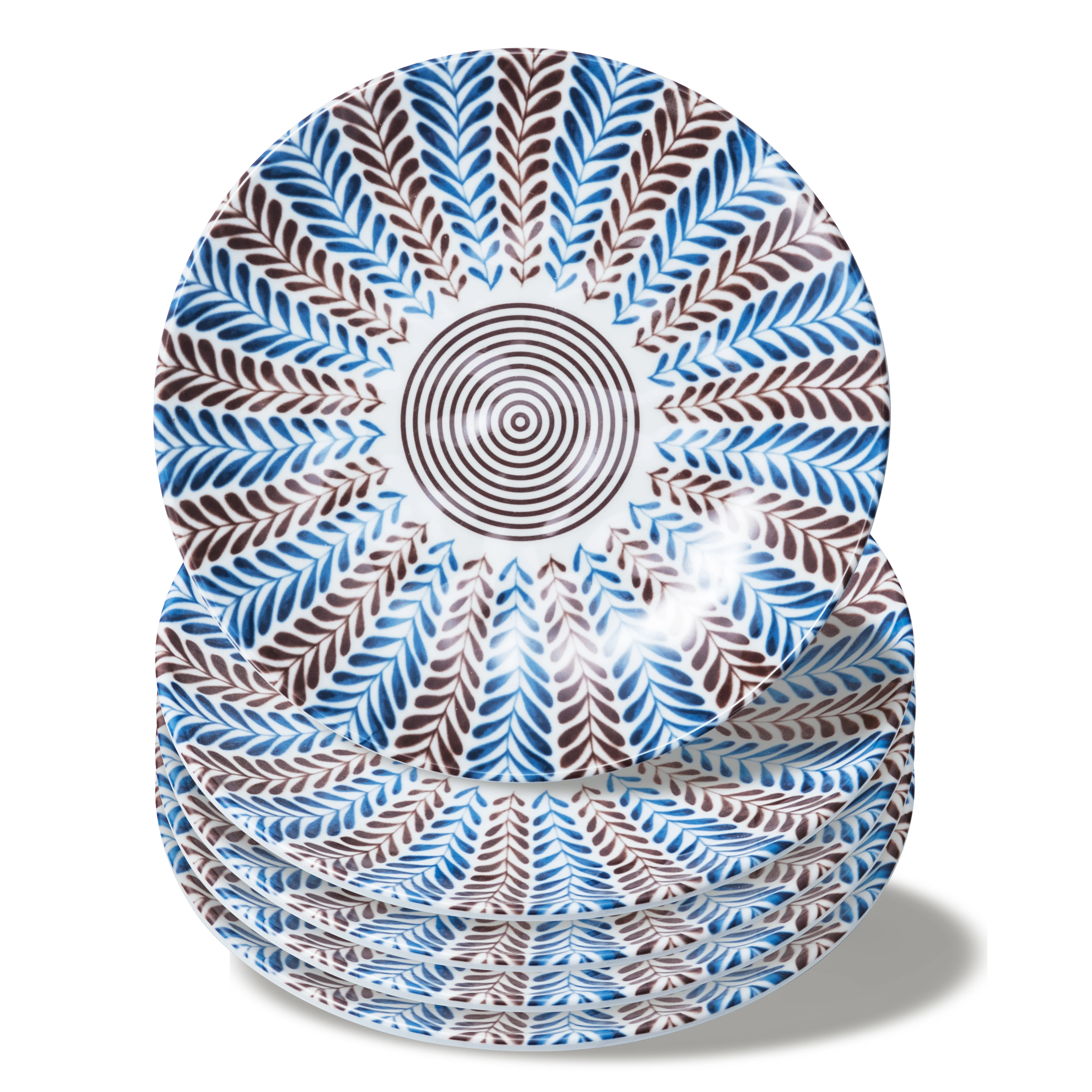 Wholesale Custom Logo round charger serving dish melamine dinner plates for restaurants