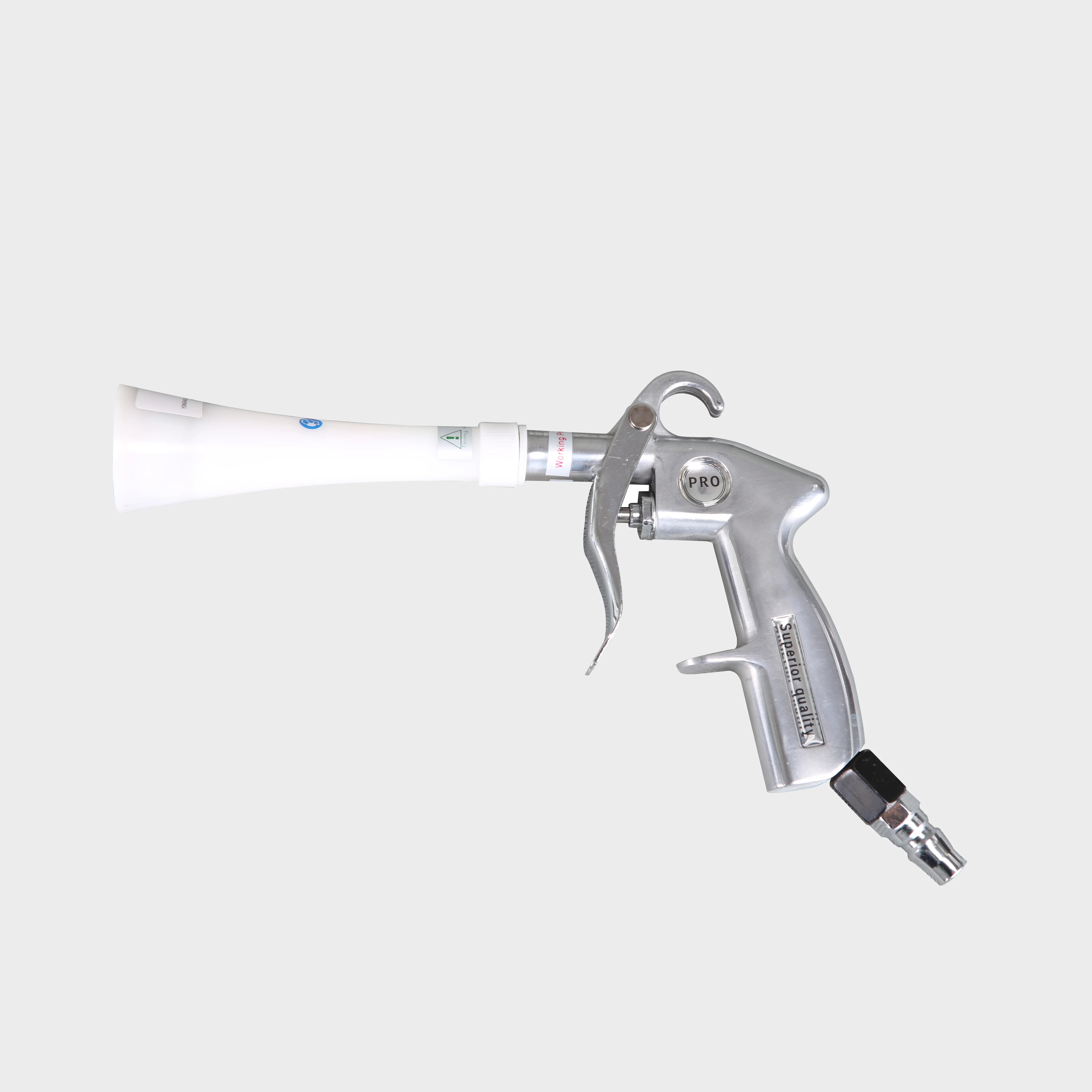 Заводская поставка пистолет для выдувания пыли из сплава Торнадо оптовая продажа портативный чистящий с белой насадкой