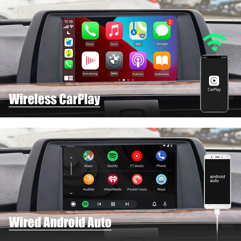 Беспроводной интерфейс модуля Apple Carplay для BMW MINI Cooper 2009-2020 CIC NBT EVO Android