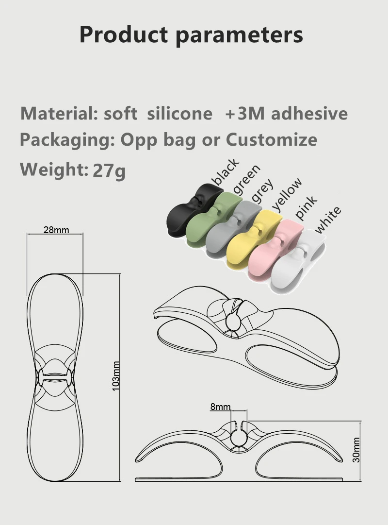 High quality Mixer Coffee Maker Air Fryer silicone Wire Keeper Holder  Wrapper Cord Organizer For Home Kitchen Appliances