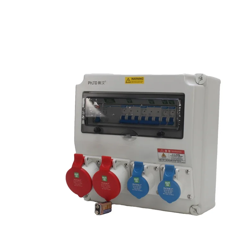 Ip67 chint distribution box 32A/16A 5P Portable Power Distribution Box Socket Board Box with wall mounted