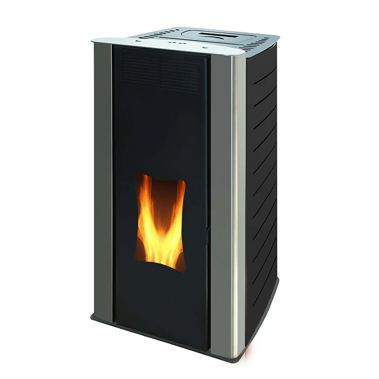 HEYING red color True fire heating 18kw indoor pellet stove smokeless hydro pellet stove