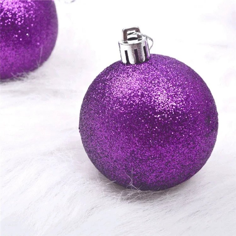 shatterproof transparent 8cm Christmas glass ball & tree ornaments xmas tree decor