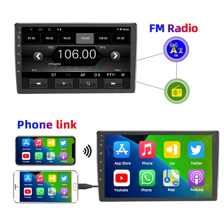 New Arrival Gps System Video Stereo Player Autoradio Car Audio Android