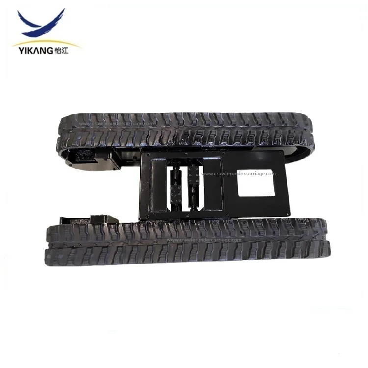 Factory custom compact retractable spider lift hydraulic crawler steel rubber tracked undercarriage chassis for aerial crane