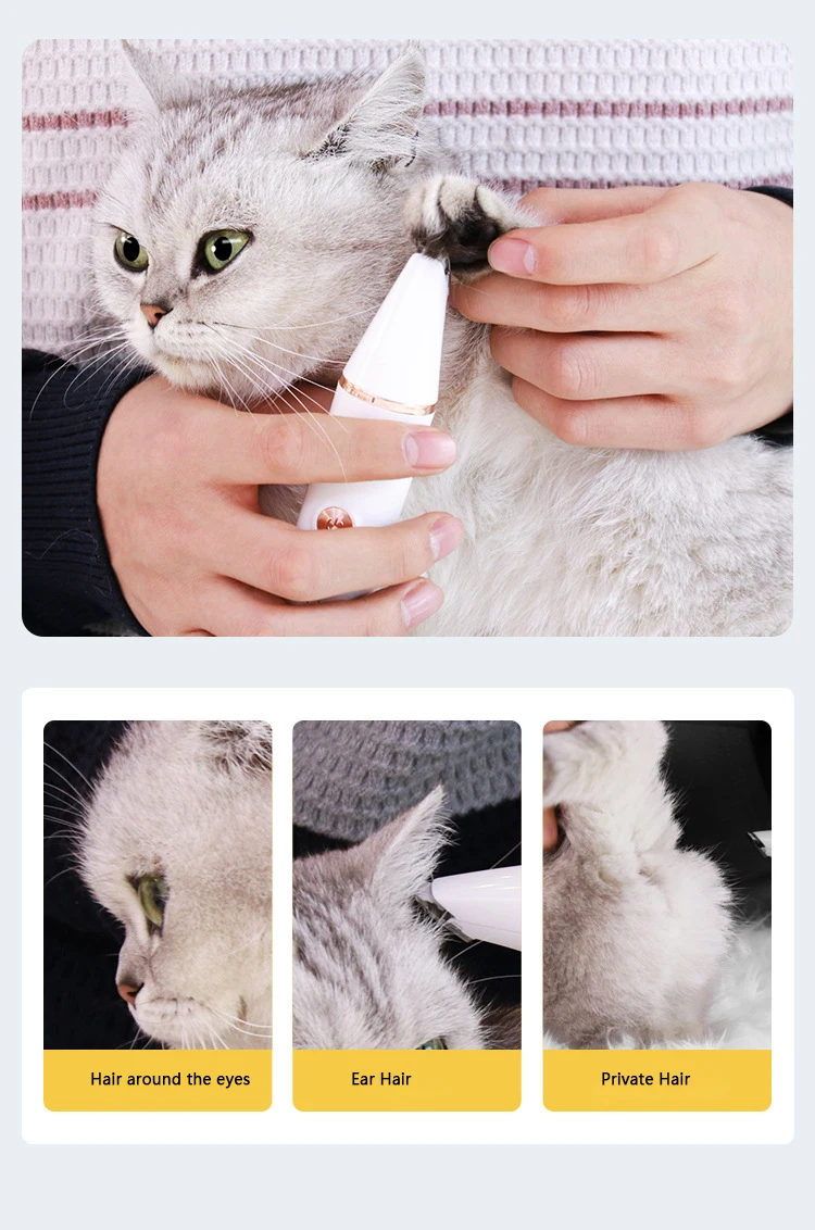 3 In 1 Pet Grooming Kit Electric Dog Hair Clippers Trimmers Pet Nail Grinder Polish Foot Shaver For Dog Cat Animals