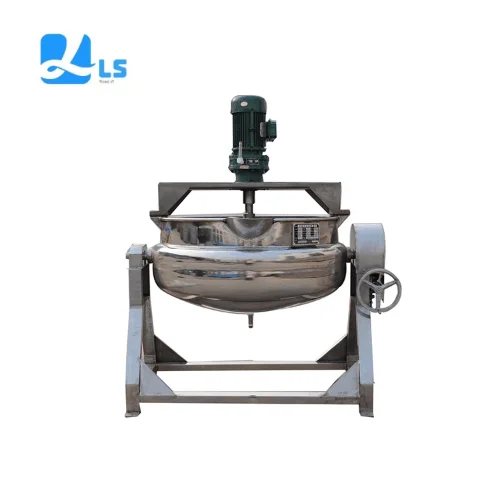 Automatic Cooking Machine/food Cooking Pot/electric Steam Gas Heated Jacketed Kettle With Mixer-Durable/safe
