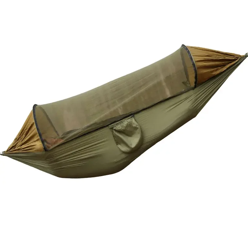 MINGCHAN Best Quality Tear Resistant Double Person Parachute Hammock With High Density Mosquito Net