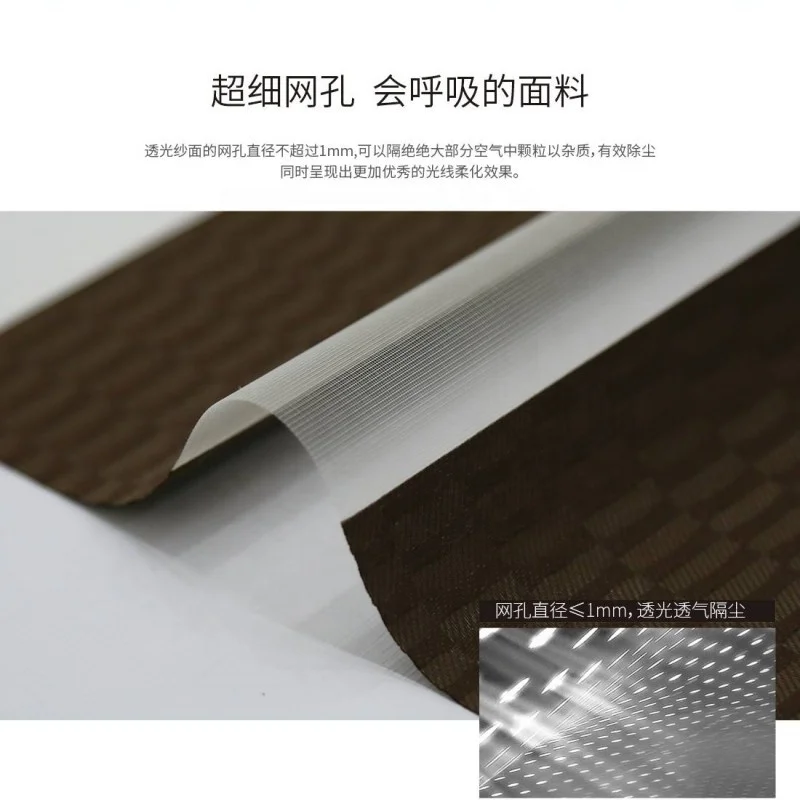 Custom Made White Duo Roller Sunscreen Textile Zebra Sheer Home Window Blind Fabric Korea Blackout Textiles Material for Blind