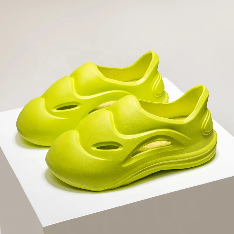 Xsheng новый дизайн дышащие шлепанцы с дырками пляжные сандалии на толстой подошве обувь