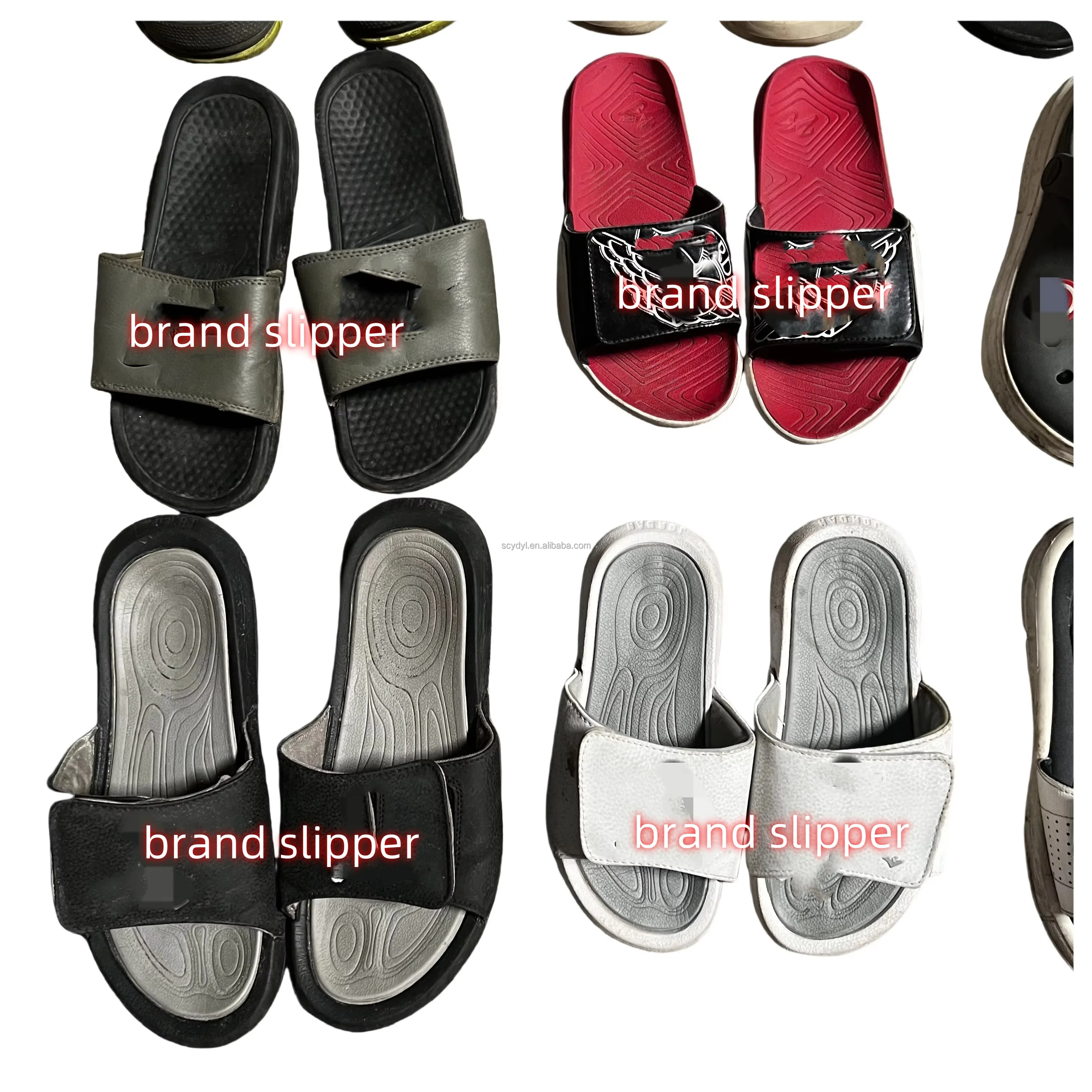 S16 Second hand slipper summer sandals bale fashion casual toe slides vacation outdoors used wholesale cheap slipper flat