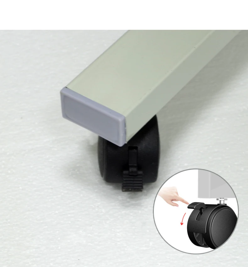 Manufacturer Low Price Office Use Portable Erasable Whiteboard With Wheels