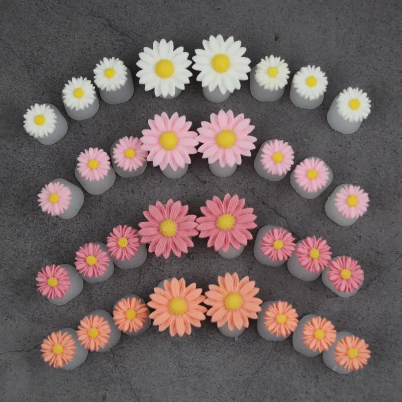 8Pcs/SET Toe Silicone Separator Nail Art DIY Tool Pedicure Flower Waterdrop Pearl Nail Tools Toe Separators