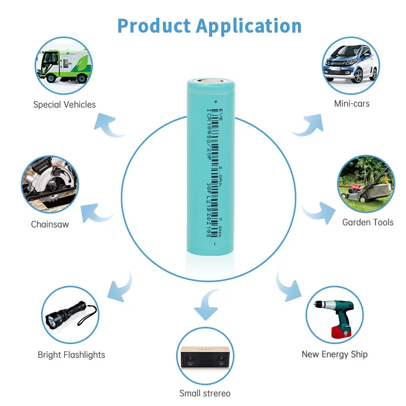 EVE 18650 2000mah 20P 18650 battery rechargeable batteries 18650 lithium ion 18650 18650 3.7v battery