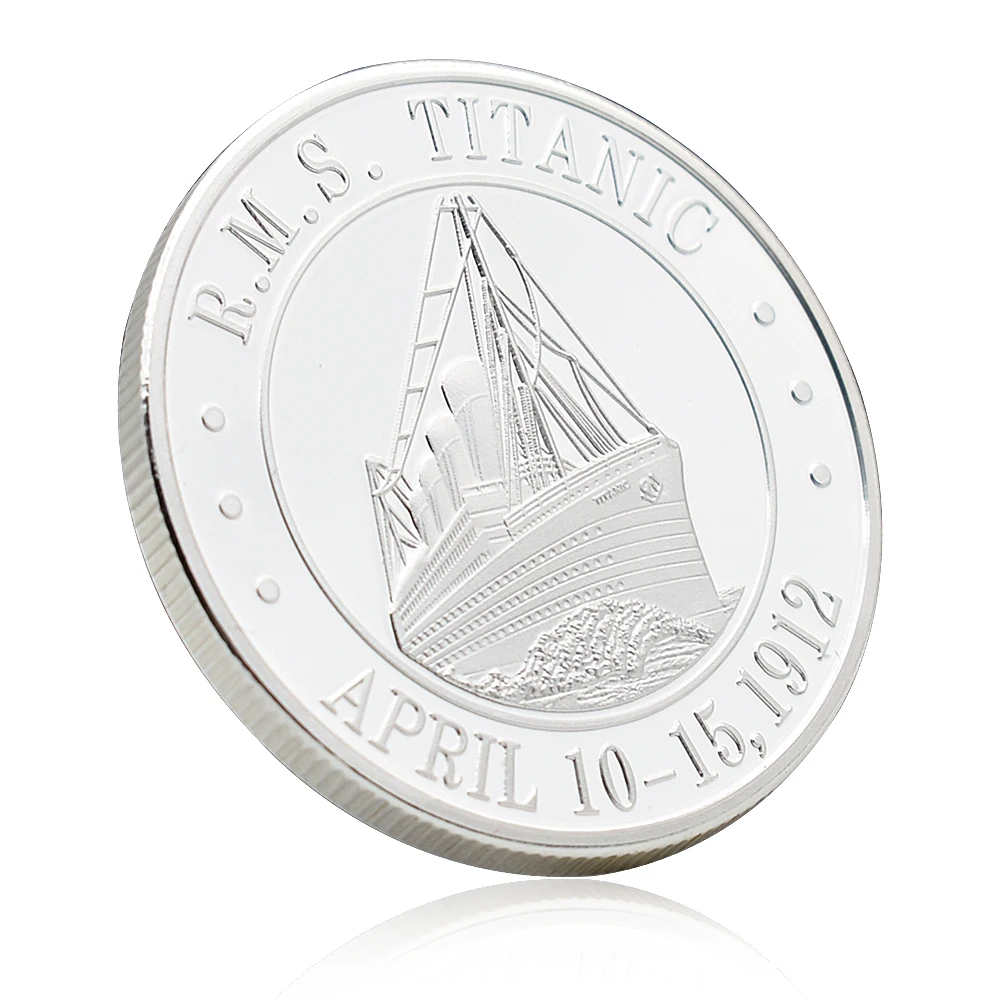 RMS Titanic Silver Coin 1912 Years White Star Line Commemorative Medal Souvenir Challenge Coin Collection Gift