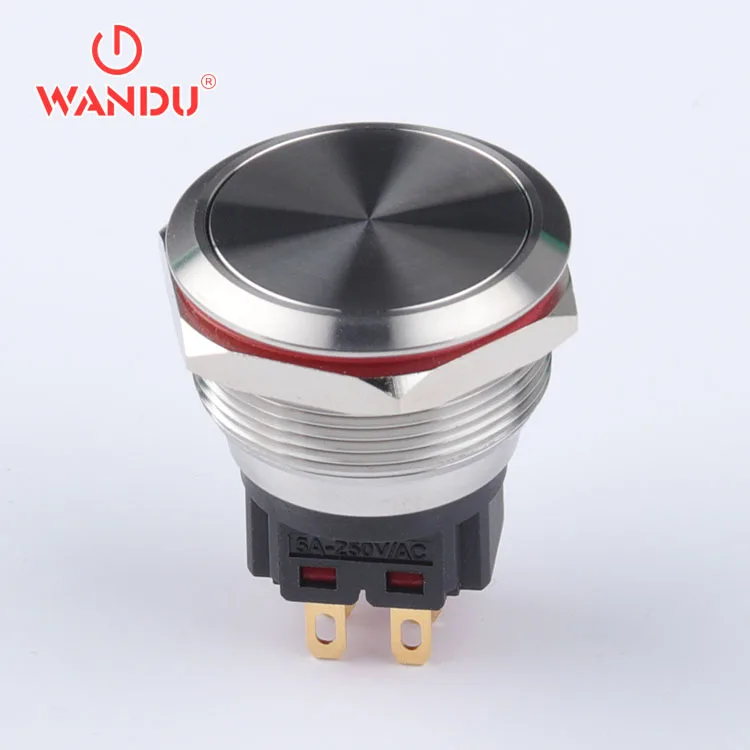12 мм 16 мм 19 мм 22 мм 25 мм 30 мм круглая Водонепроницаемая Ip67 металлическая кнопка мгновенного фиксации переключателя