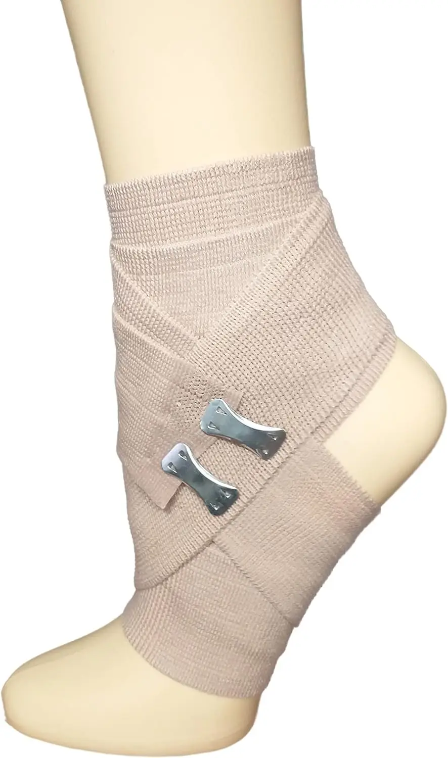 Premium Elastic Bandage Wrap - 12 Extra Clips - Strong Compression Bandage Wrap for Wrist, Ankle, Foot, Knee Wrap