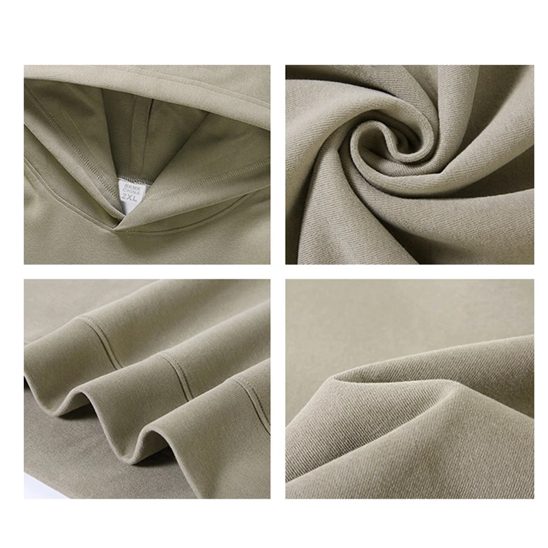 380G Heavyweight Pullover Hoody 100% Cotton Plain Blank Hoodie for Mens Wholesale Oversized Streetwear