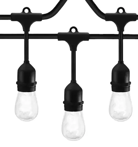 
S14 Bulb Outdoor Waterproof Decoration Restaurant Cafe Pole String Light 