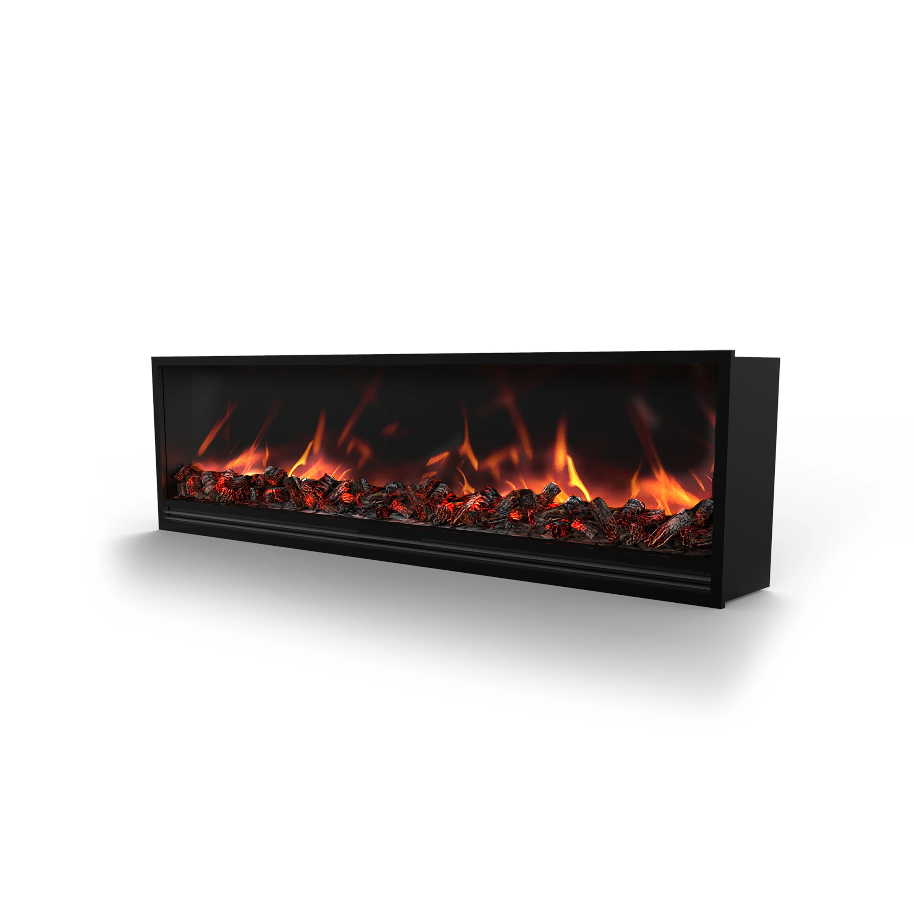 Prima Hot Selling  Modern Freestanding Touchable and Color Selectable Design Wood Burning Fireplace