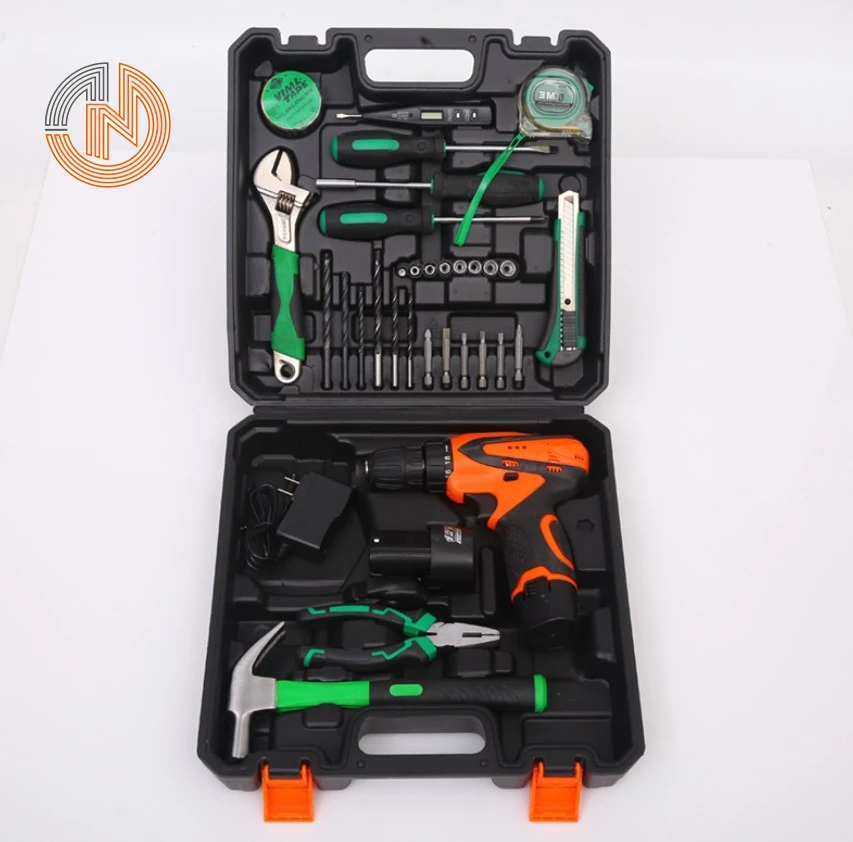 High efficiency Green and Orange color 36PCS Expanded rose combination Hardware tools set ,Hand tool set