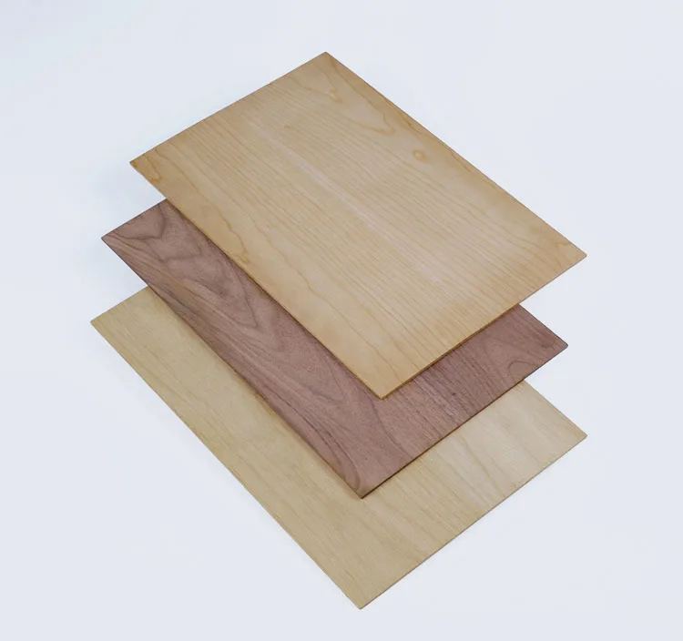 4x8 Size 0.5-5mm High Quality 3 Layer Cherry Solid Wood Board Veneer Solid Wood Flooring