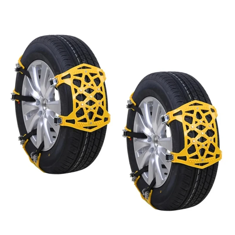 Car Anti-Skid Chains Snow Anti-Skid Chains Wheel Anti-Skid Chain Pocket Tire Anti-Skid Cow Tendon Sleeve Car Rescue Tools